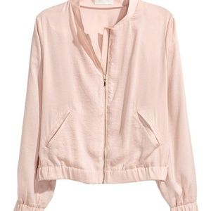 H&M Dusty pink bomber jacket